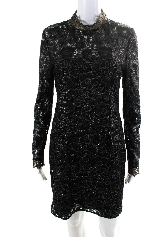 Versatile Women's Clothing for All Occasions Rachel Zoe Womens Gold Metallic Hunter Dress