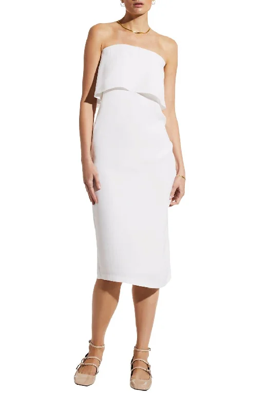 Women's Clothes For Outdoor Events Chloe Dress In White Sand