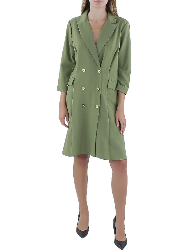 Relaxed Style Womens Blazer Short Wear To Work Dress