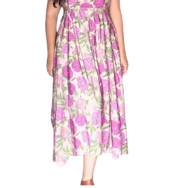 Women's Office Outfit Effortless Elegance Dress In Pink Rose