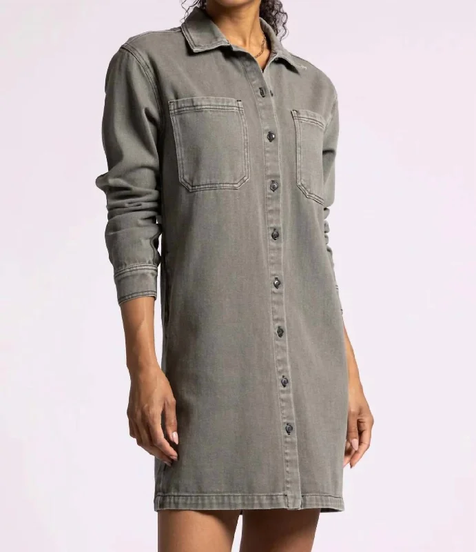 Chic Women's Clothing for Date Nights Mona Dress In Olive