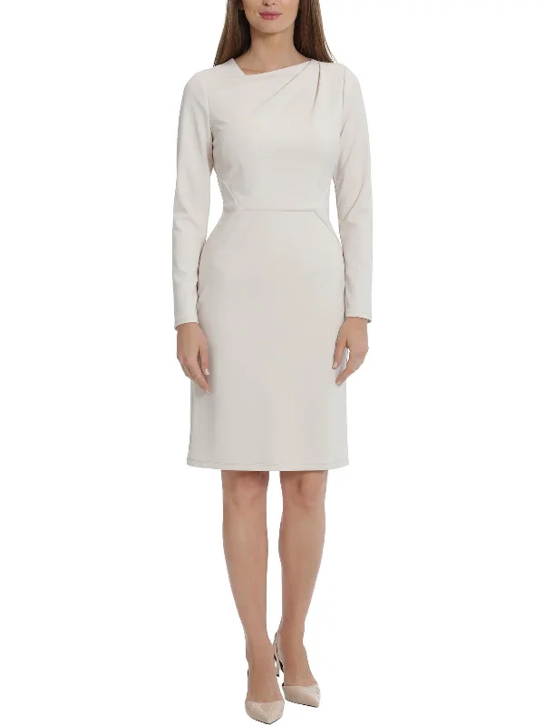 Boutique Dress Online Womens Crepe Knee-Length Sheath Dress