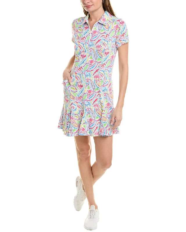 Online Boutiques Affordable IBKUL Godet Dress