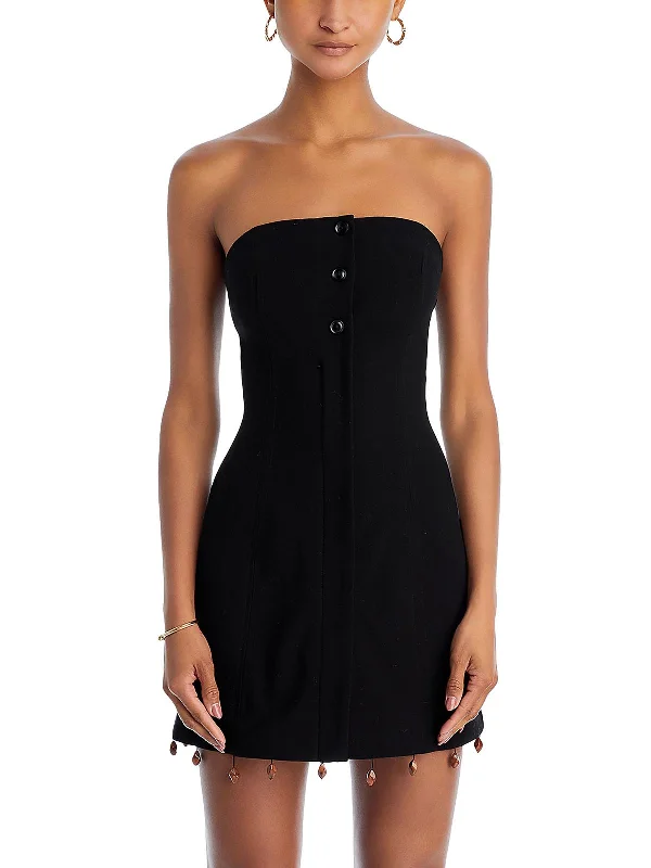 Women's Clothing for All Occasions Womens Embellished Bead Sheath Dress