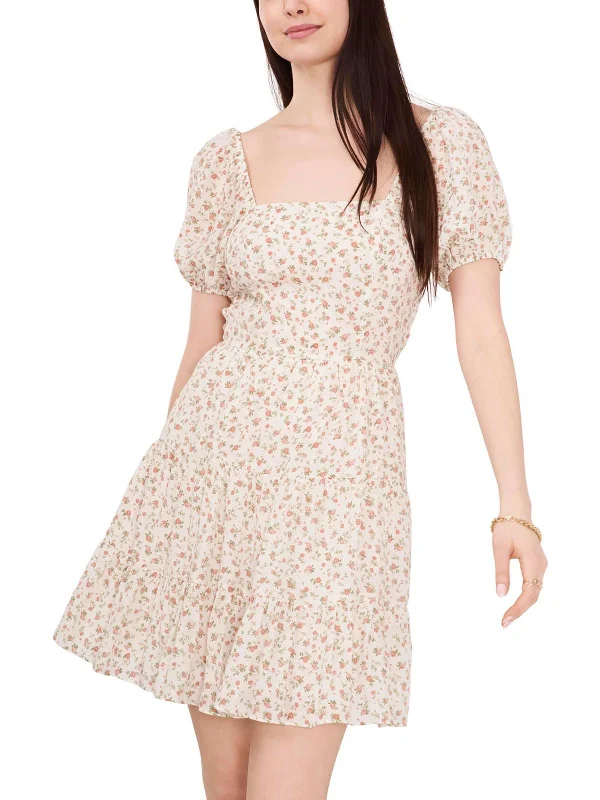 Comfy Women's Outfits for Daily Wear Womens Square Neck Tiered Babydoll Dress