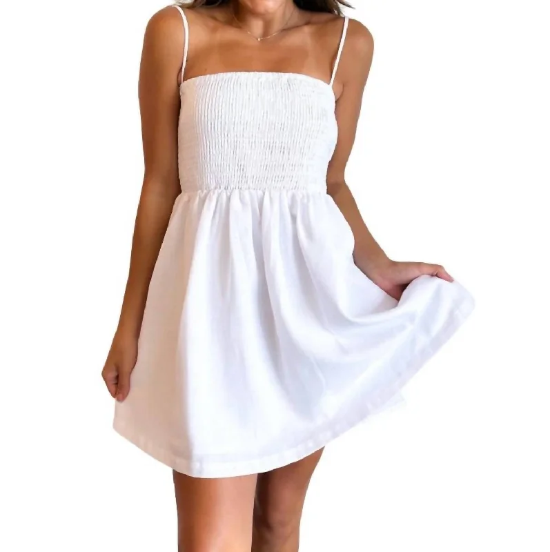 Casual Fashion Camila Dress In White