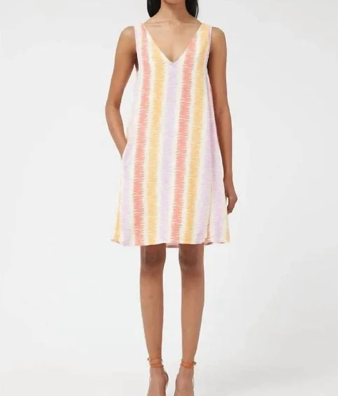 Women's Tailored Outfit Stripe Jumper Dress In Multi