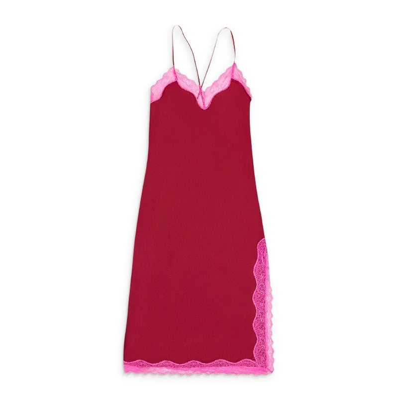 Best Online Boutiques For Women CALLIPYGIAN NEON LACE MULTICOLOR SLIP DRESS