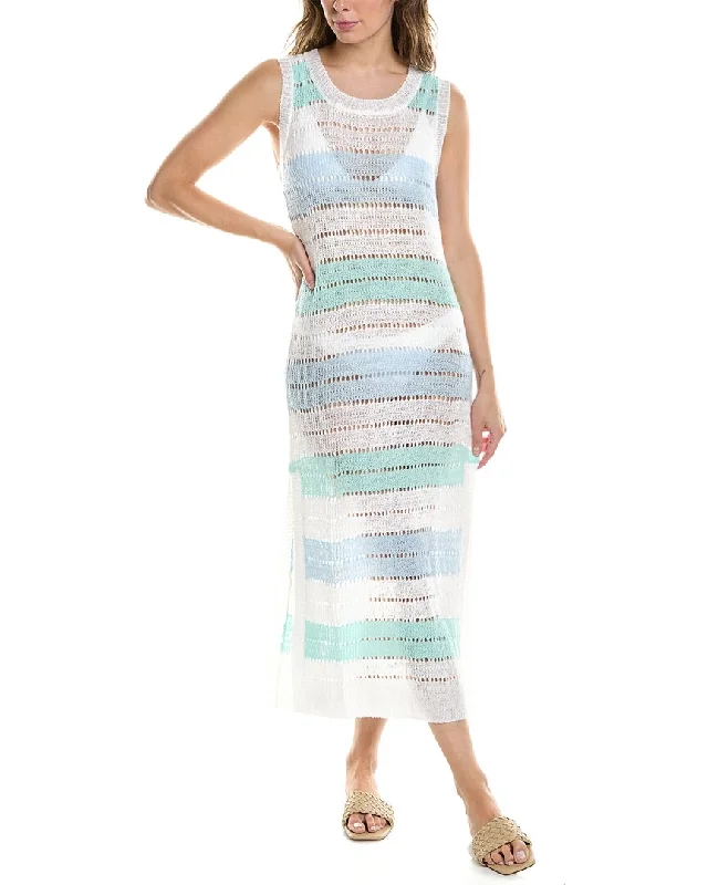 Woman Clothing Surf Gypsy Stripe Cover-Up Dress