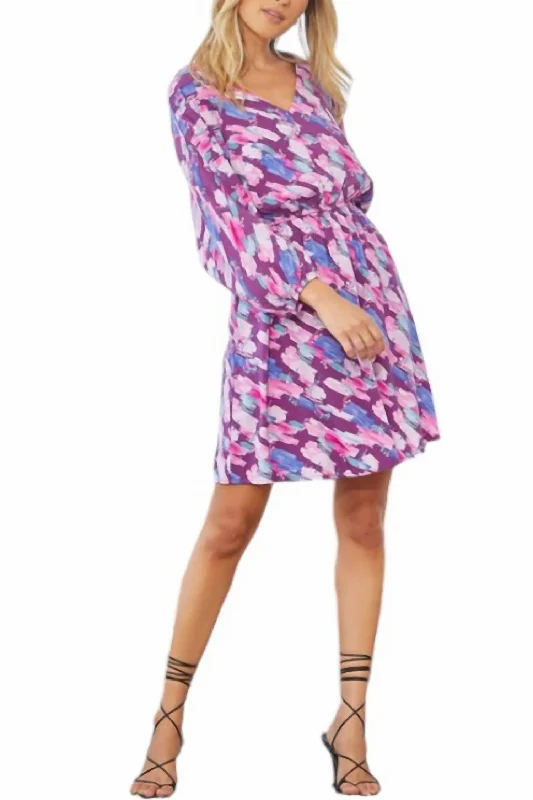Women's Sporty Chic Clothes Emmy Dress In Magenta