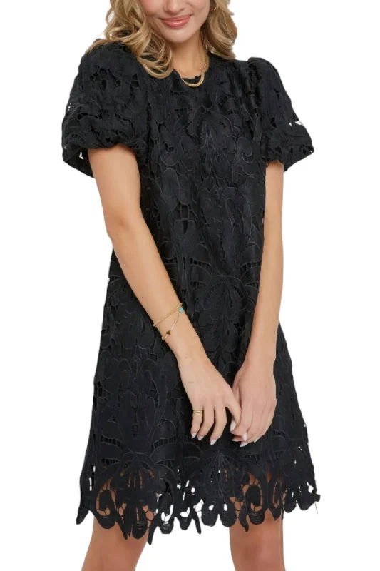 Chic Clothing For Women Jennifer Lace Dress In Black