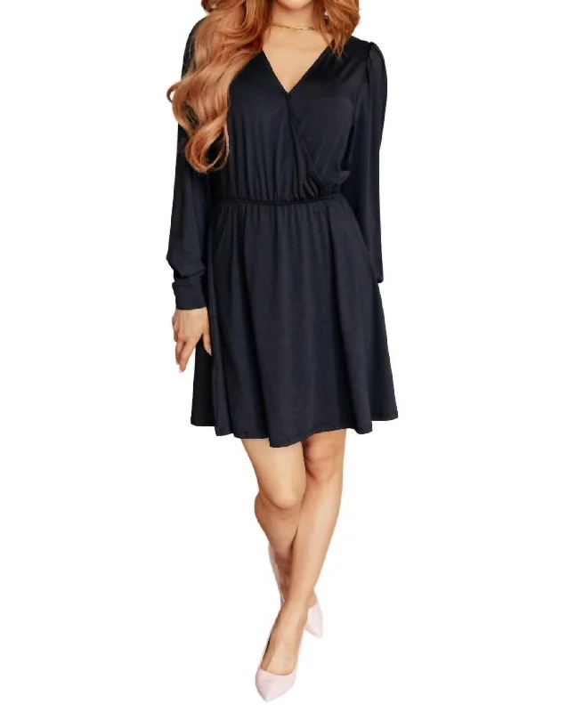 Chic Casual Wardrobe Essentials Elegance Skort Dress In Black