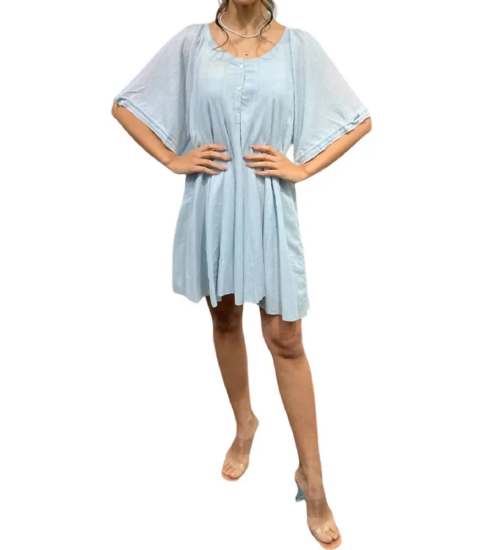 Casual and Comfortable Outfits Flowy Baby Dress In Blue
