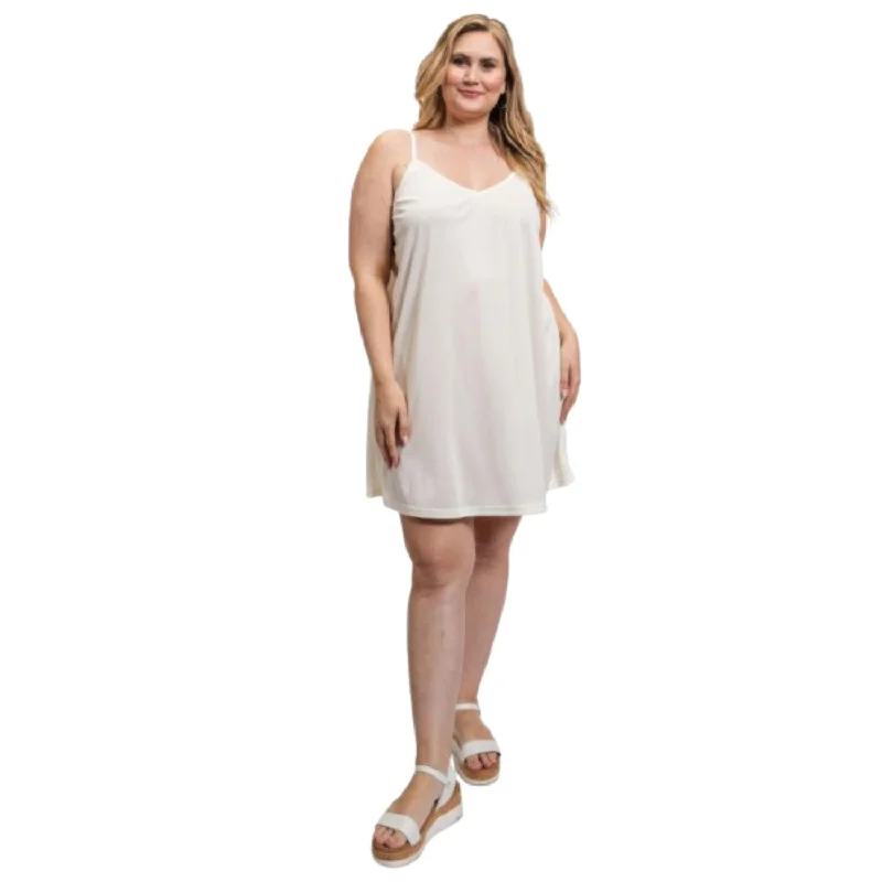 Women's Outdoor Activity Garments V-neck slip dress with adjustable straps