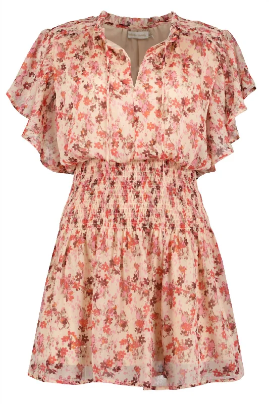 Women's Trendy Clothing Lana Flutter Sleeve Dress In Meadow