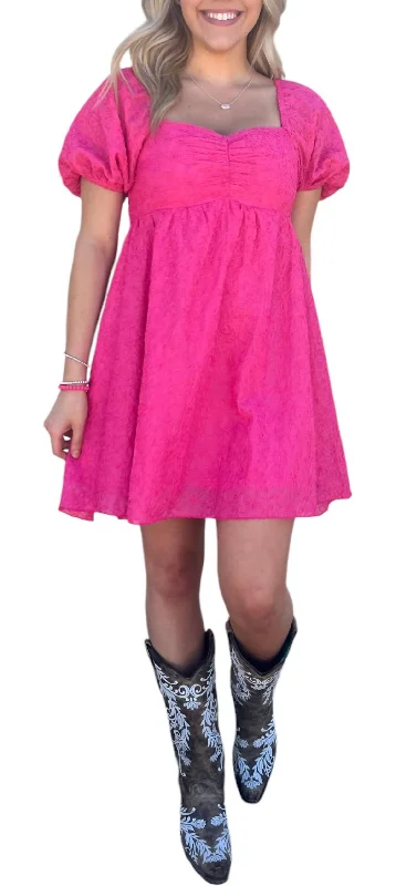 Women's Clothes For Outdoor Events Fantasy Dress In Fuchsia