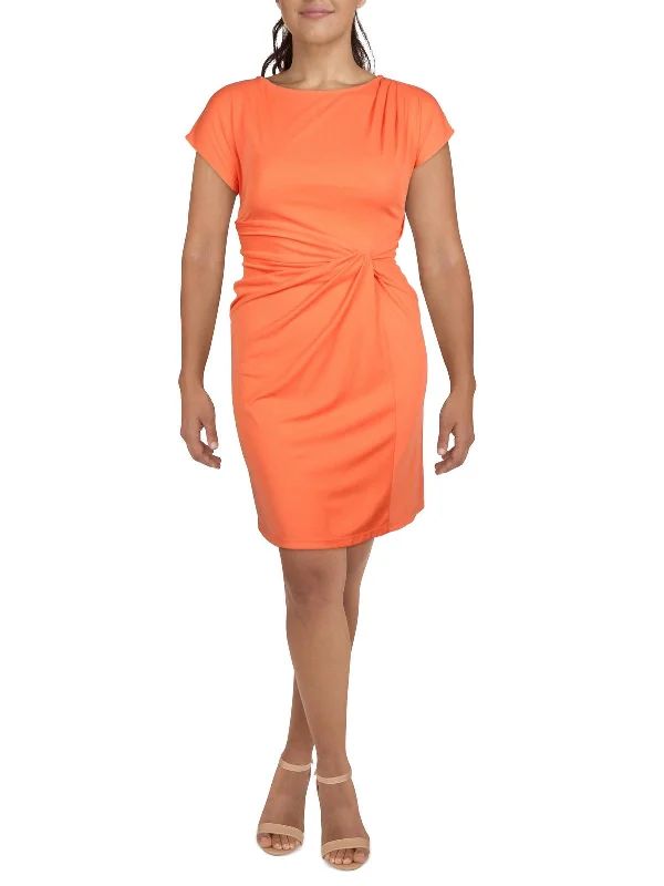 Modern Women's Clothes Womens Jersey Cap Sleeve Sheath Dress