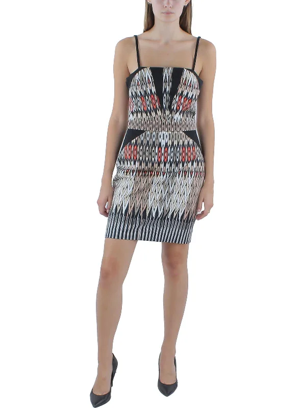 Women's Formal Clothes Womens Pattern Underwire Sheath Dress