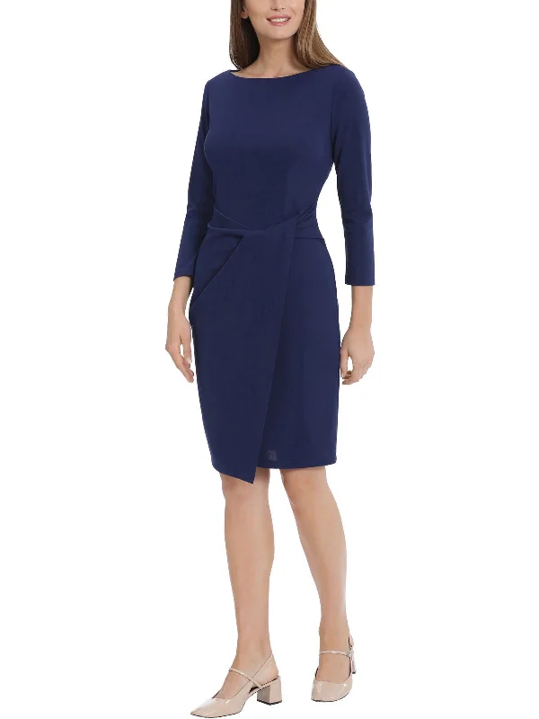 Outfits For Girls Womens Crepe Knee-Length Sheath Dress