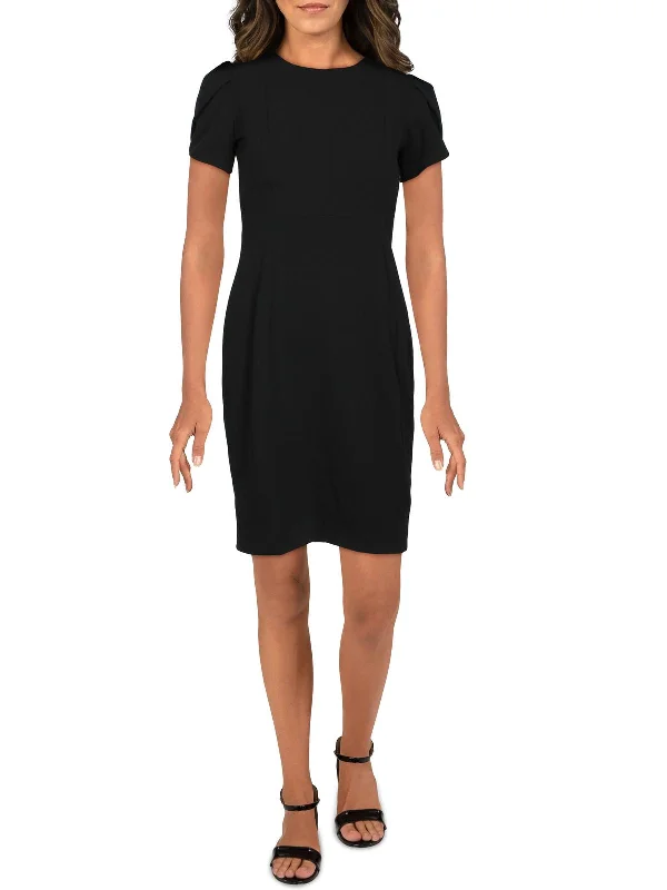 Sale On Sale Petites Womens Sheath Knee-Length Cocktail Dress