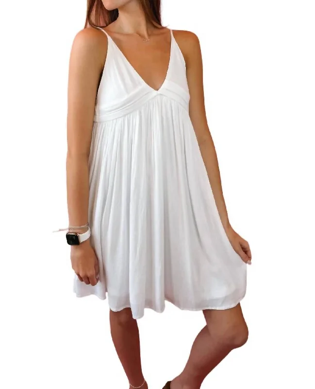 Urban Femme Streetwear Addie Dress In White