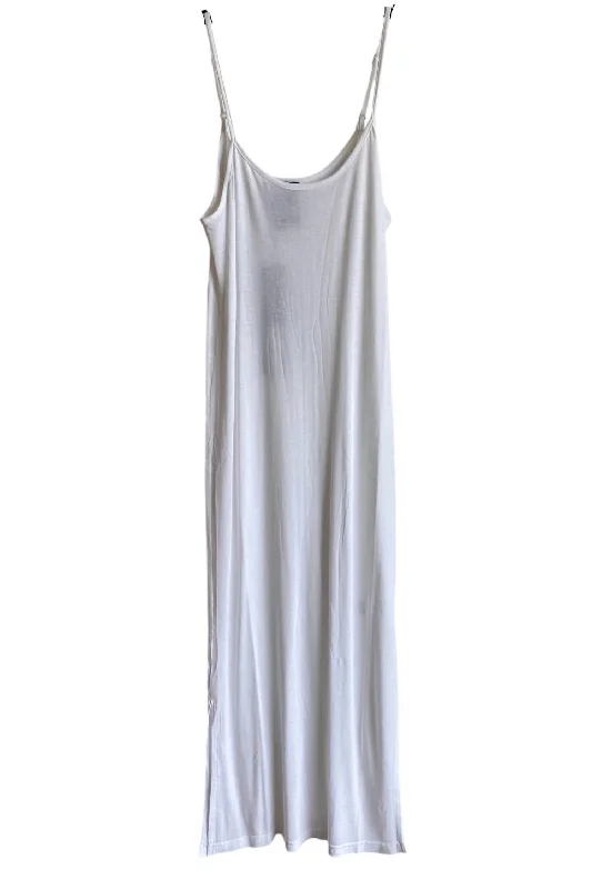 Trendy Women's Dresses Online Slip Dress In White