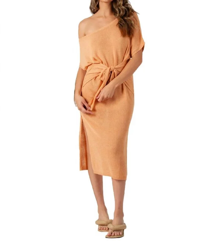 Women's Transitional Garments Aphrodite Knit Dress In Apricot