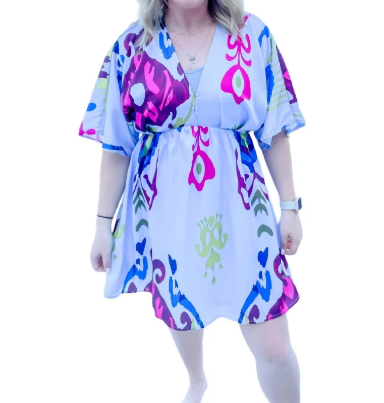 Women's Fashion Clothing Seashell Sensation Dress In Light Blue