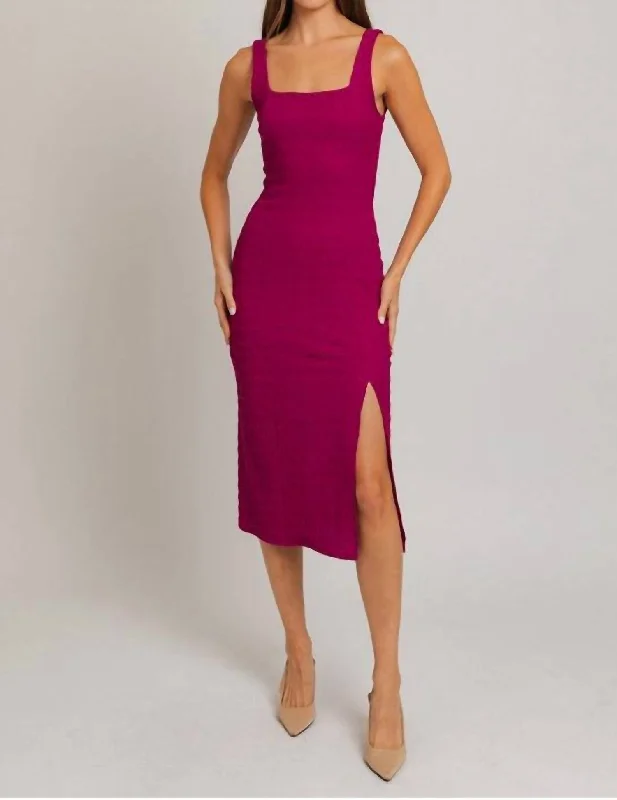 Clothing Sales Hibiscus Tank Style Dress In Fuchsia