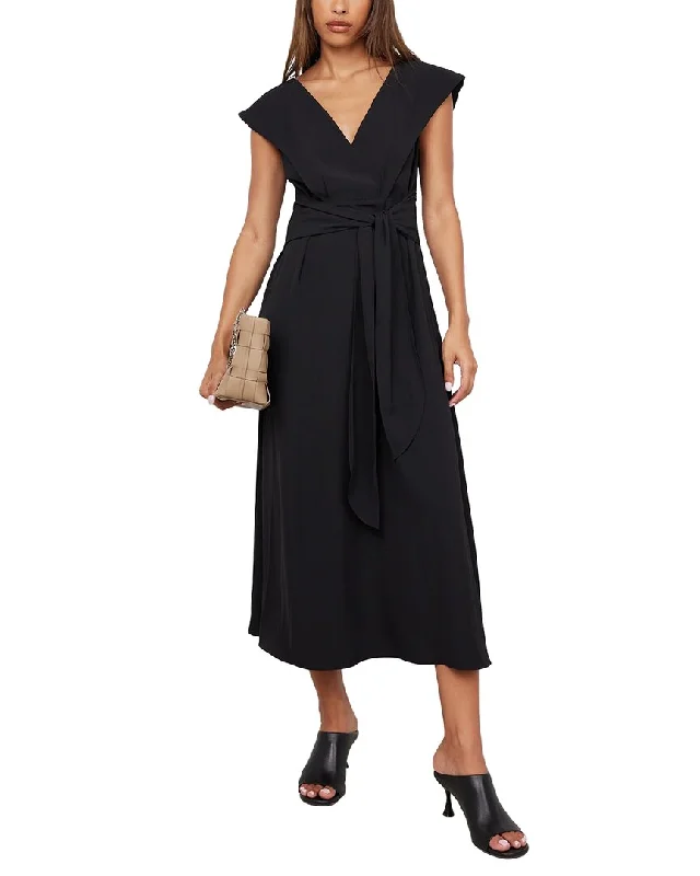 Women's Online Clothing Boutique Modern Citizen Siobhan Wide V-Neck Tie-Front Dress