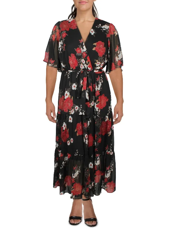 Seasonal Sale Womens Polyester Fit & Flare Dress