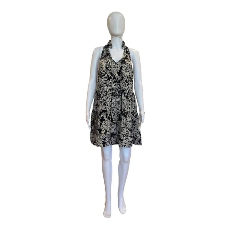 Affordable Women's Clothes Bay Cutaway Shoulder Dress In Black