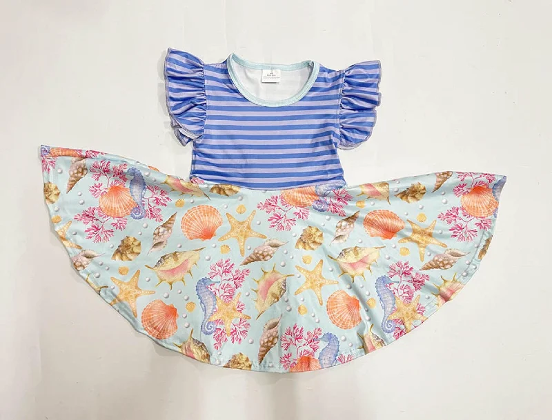 Everyday Fashion SEASHELLS TWIRLY DRESS