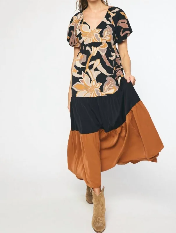 Sustainable Women's Clothes Contemporary Boho Dress In Multi