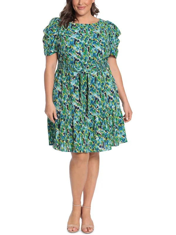 Everyday Fashion Plus Womens Party Knee Fit & Flare Dress