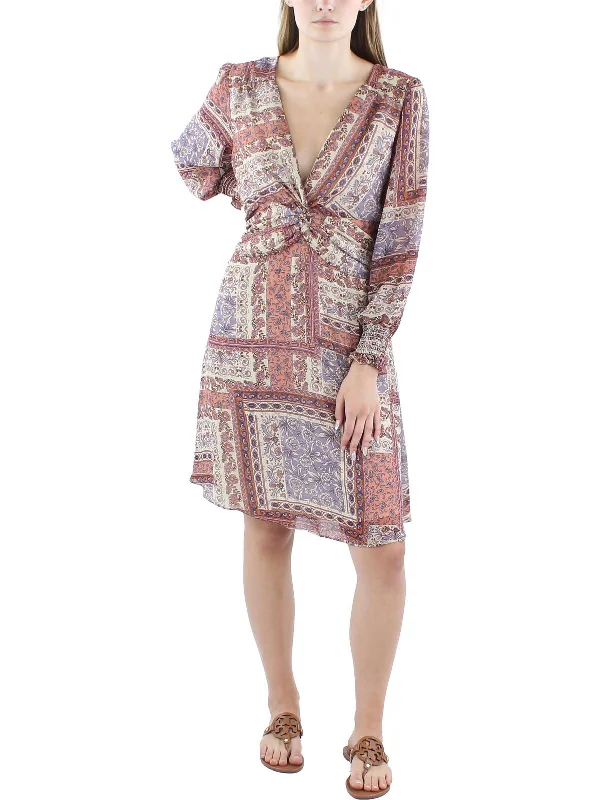 Clothing Woman Womens Paislety Short Fit & Flare Dress
