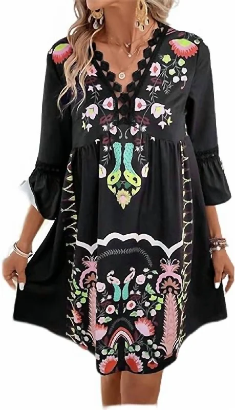 High End Fashion Sofia Maria Dress In Black