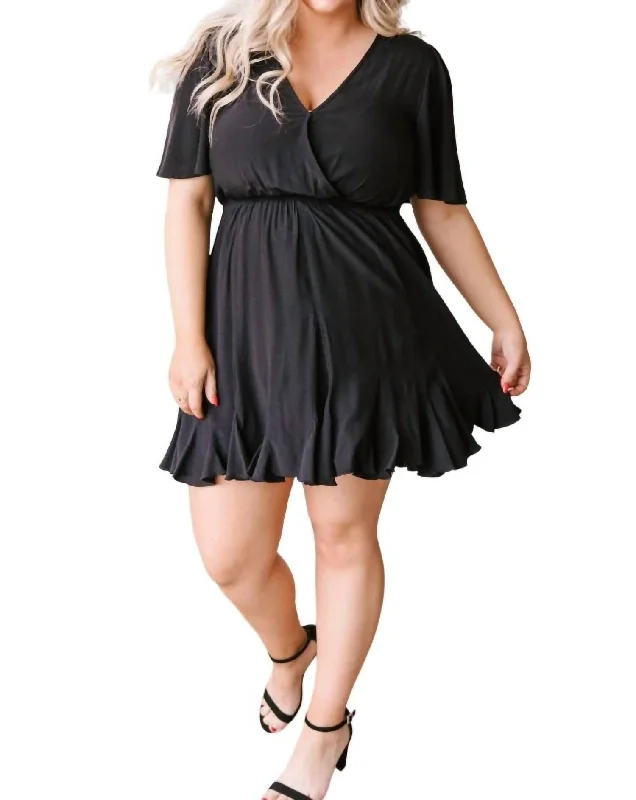 Women's Seasonal Clothes Forever & Always Dress In Black
