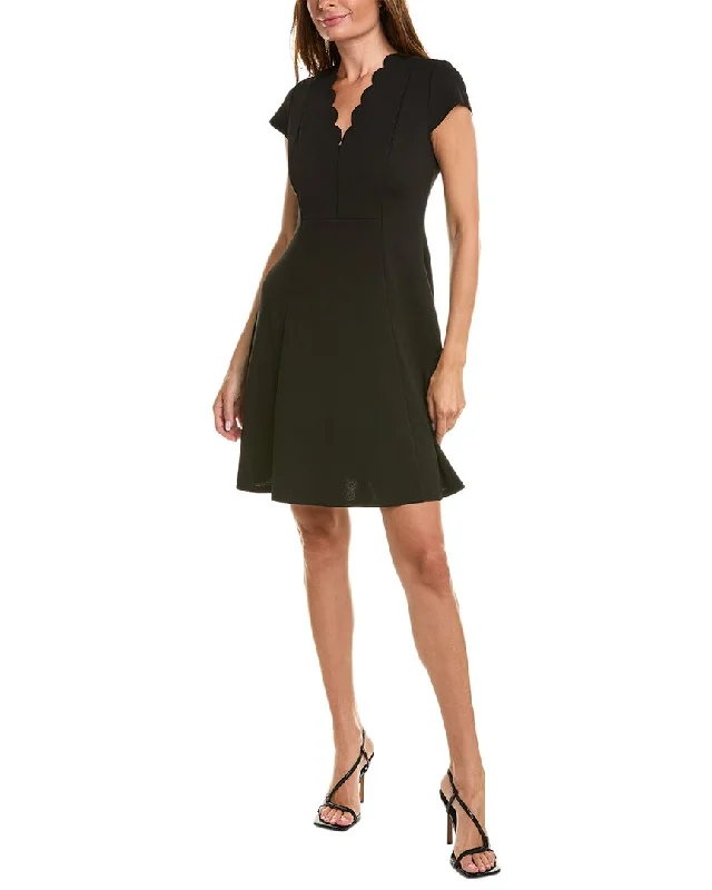 Women's Cozy Outfit For Lounging Isaac Mizrahi Scuba A-Line Dress
