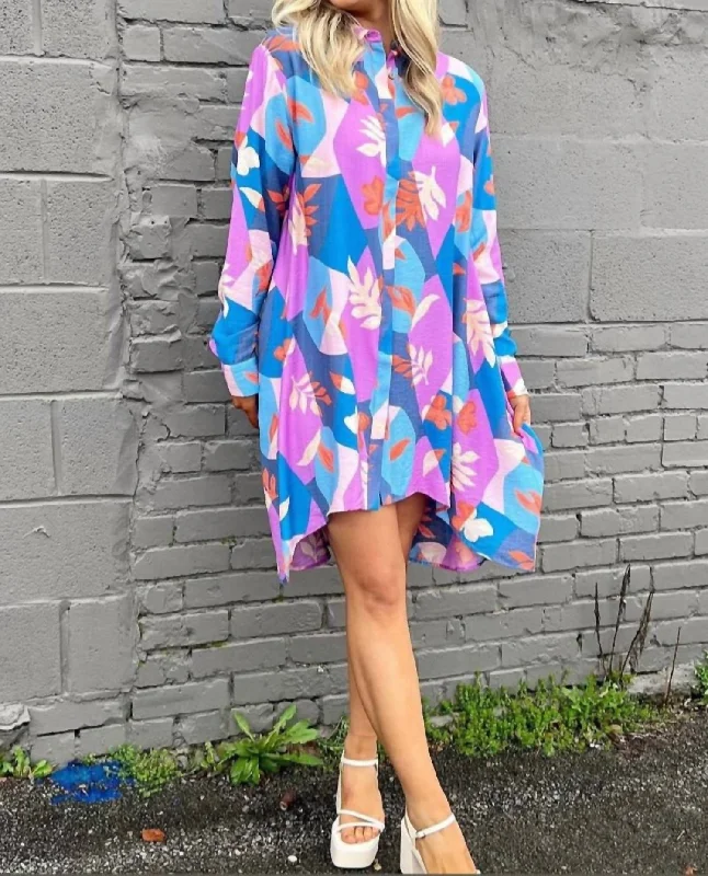 Women's Tops And Clothing Katie Dress In Blue/ Purple