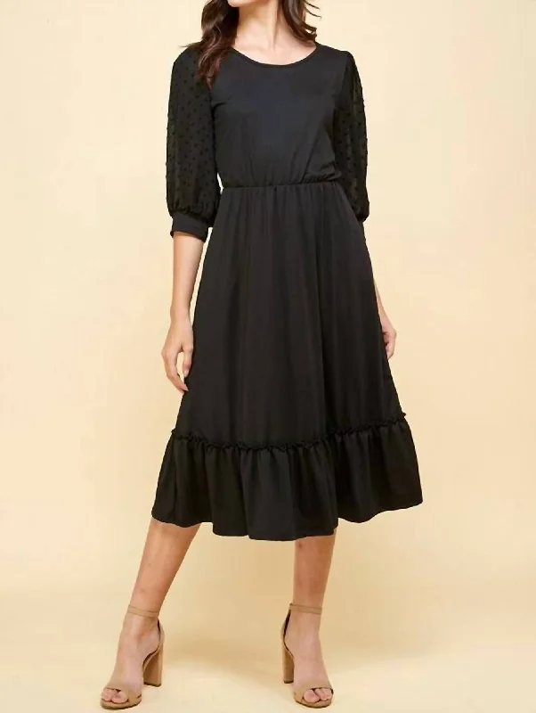 Women's Casual Wear Clothes Quincy Dress In Black