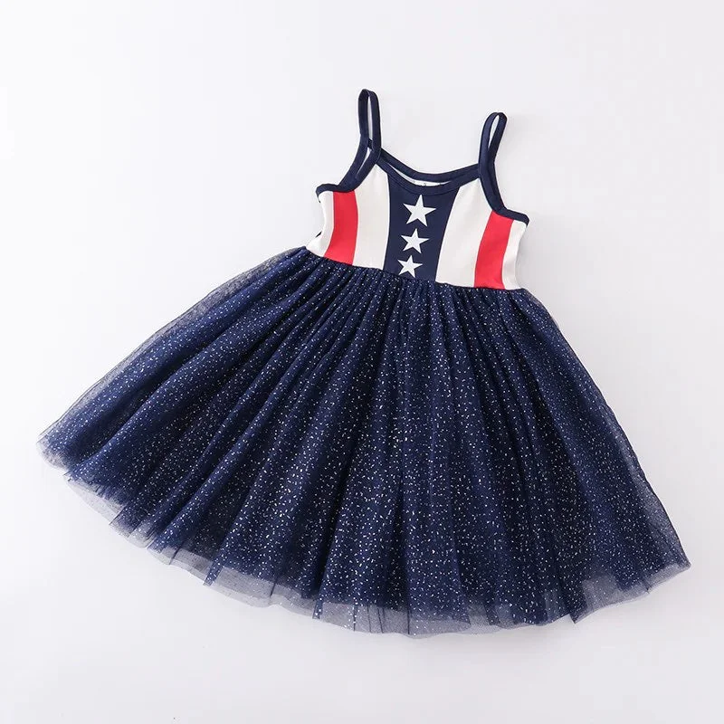 Women's Luxury Garments PATRIOTIC TANK TUTU DRESS