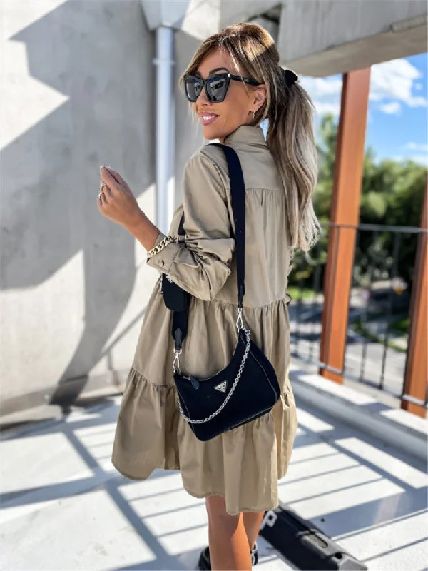 Women's Plus-Size Casual Outfit Shirt Boho Dress For Women, Bohemian Summer Dress
