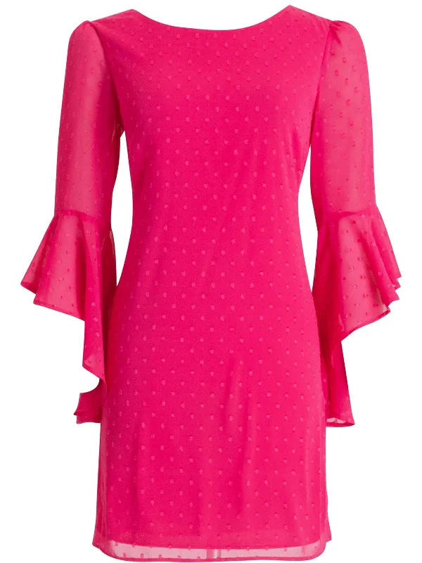 Weekend Sale Womens Above Knee Textured Sheath Dress