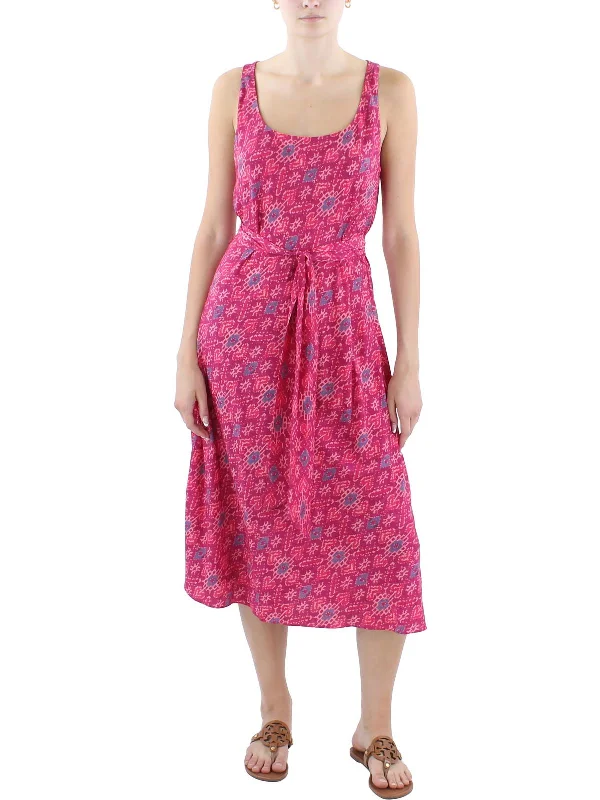 Women's Seasonal Garments Womens Recycled Polyester Fit & Flare Dress