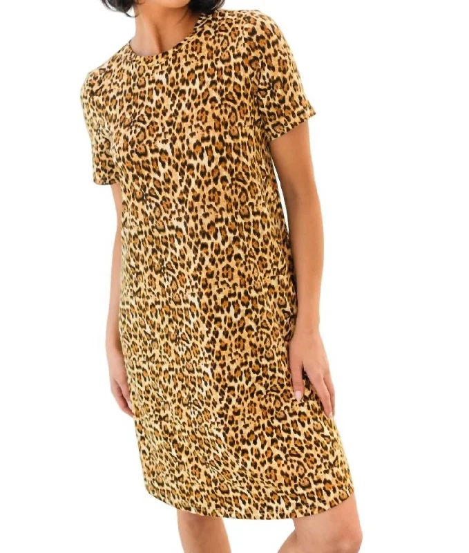 Chic Women's Garments Lead Me On Dress In Leopard Print