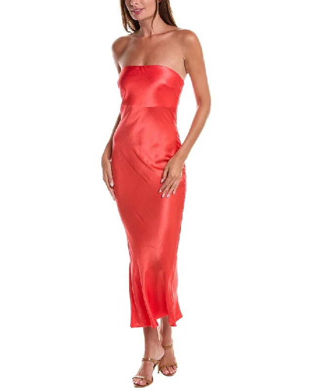 Modern Women's Fashion with Vintage Touches FATE Strapless Slip Dress