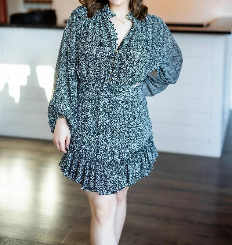 Women's Clothing For Outdoor Activities Let’S Polka Dress In Black
