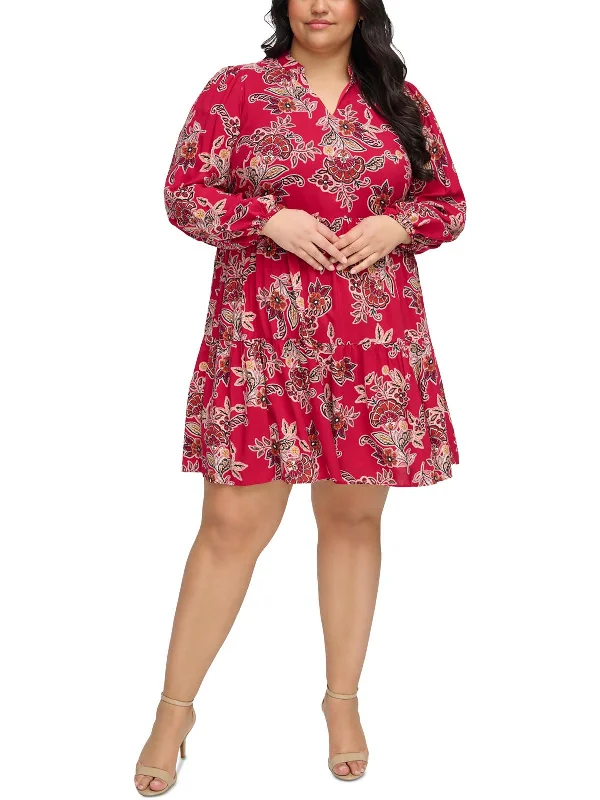 Clothing Sales Plus Womens Rayon Fit & Flare Dress
