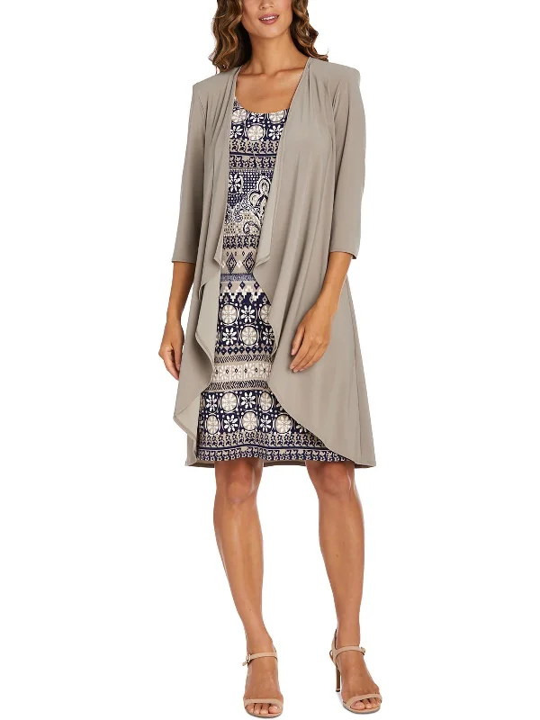 Clearance Sale Online Womens Printed Above Knee Two Piece Dress